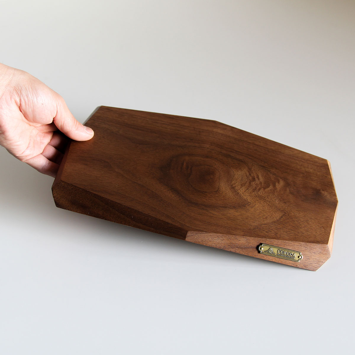 【FEDECA】ファセットカッティングボード ブラックウォルナット