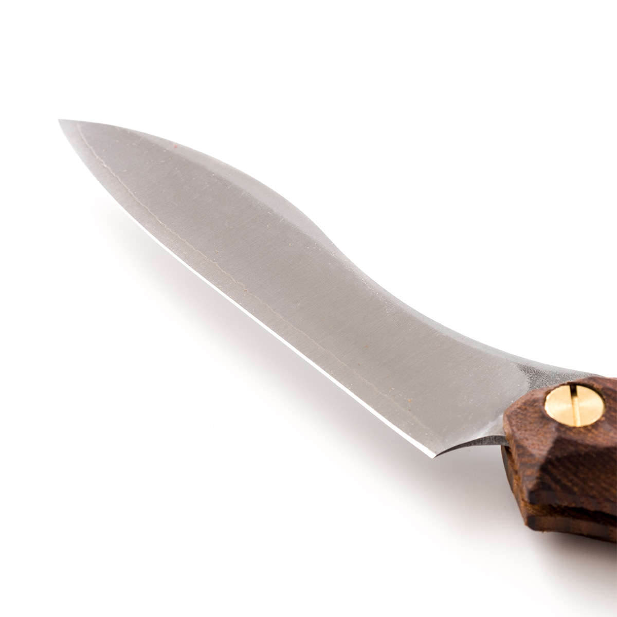 【FEDECA】折り畳み式料理ナイフ 天然木 プレーン黒檀 9.3cm