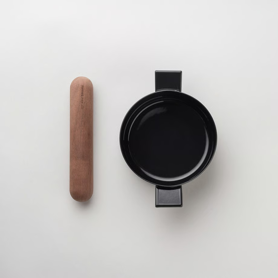 【藤田金属】フライパンジュウ スープS ハンドルセット（ウォルナット）