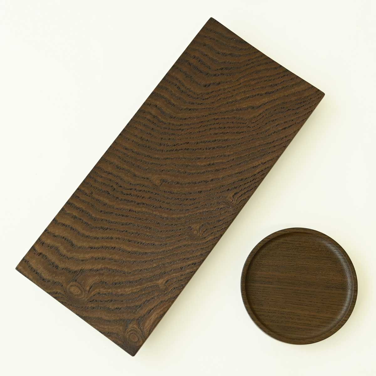 【佐藤木材容器】まるコースター 神代けやき Φ9.5cm