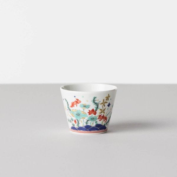 波佐見焼】 BARBAR 蕎麦猪口大事典 色絵 そばちょこ ウーパールーパー